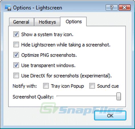 Lightscreen screenshot and download at SnapFiles.com