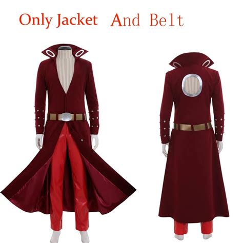 Custom Made The Seven Deadly Sins Ban Cosplay Jacket Fox's Sin of Greed Ban Red Jacket Coat With ...