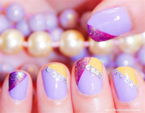 How to do a Glam Lilac Nail-Art: A Step by Step Tutorial |thedocndiva