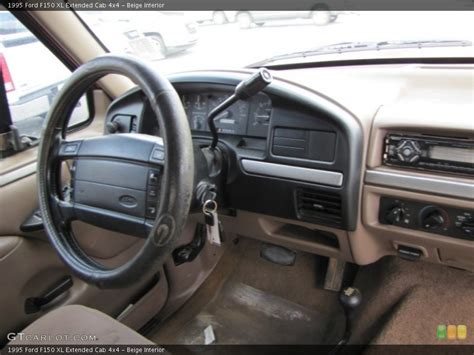 Beige Interior Dashboard for the 1995 Ford F150 XL Extended Cab 4x4 #55806155 | GTCarLot.com