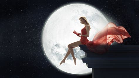 Fantasy Girl Moon Wallpapers - Wallpaper Cave