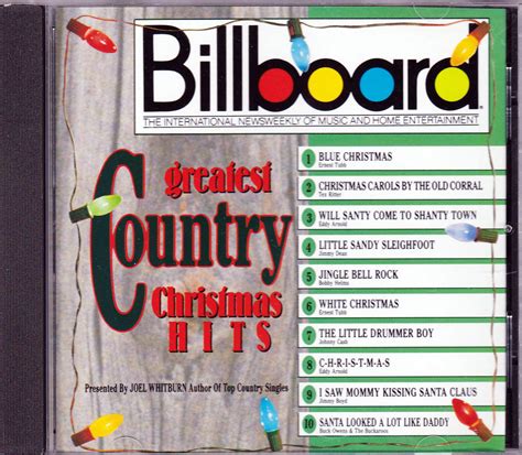 CD. Billboard Greatest Country Christmas Hits – Dales Collectibles