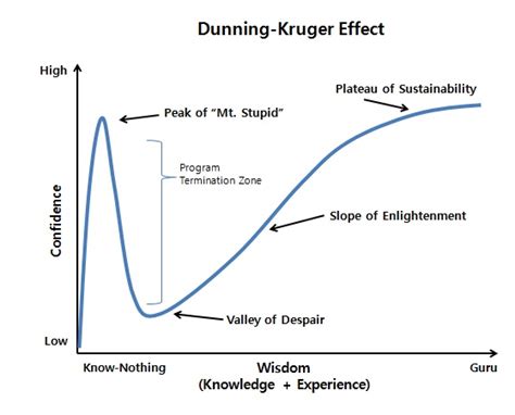 Ladies and gentlemen, here comes the Dunning-Kruger Effect