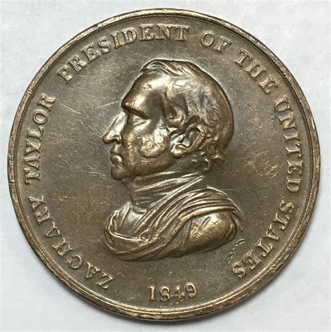 1849 President Zachary Taylor Commemorative Coin Medal | Property Room