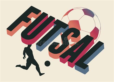 Futsal Poster, Logo, Emblem Design with Ball and Player. Vector ...