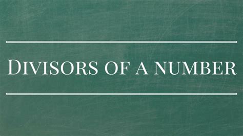 Divisors of a Number - Sum and Product of Divisors - JustQuant.com