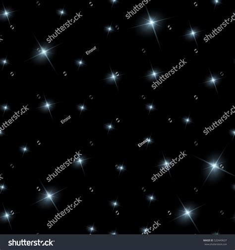 Realistic Seamless Vector Image Night Sky Stock Vector (Royalty Free ...