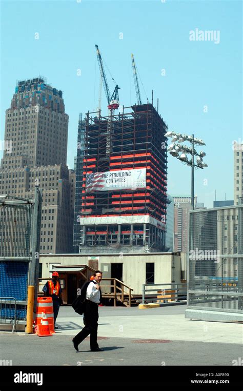 Number 7 WTC under construction World Trade Center Stock Photo - Alamy