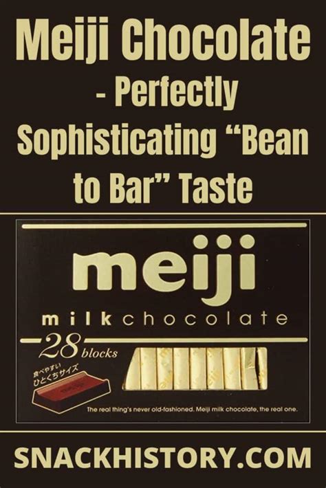 Meiji Chocolate - Perfectly Sophisticating “Bean to Bar” Taste - Snack ...