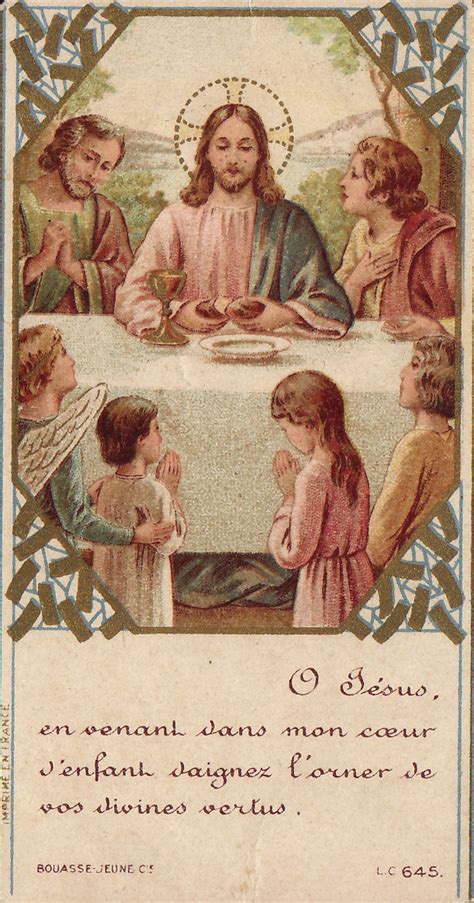 Holy Cards for Children: Holy Communion