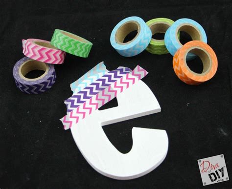 Washi Tape Letters | Washi tape, Washi, Crafts