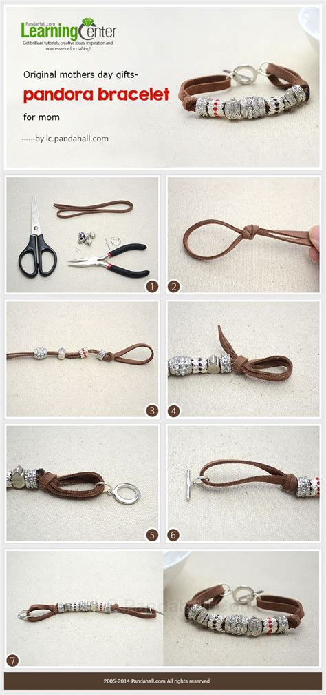 How to Make a Personalized Suede Cord Bracelet with Pandora Beads ...