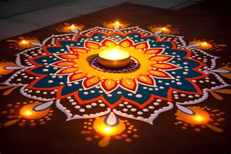 Premium Photo | Rangoli for diwali celebration