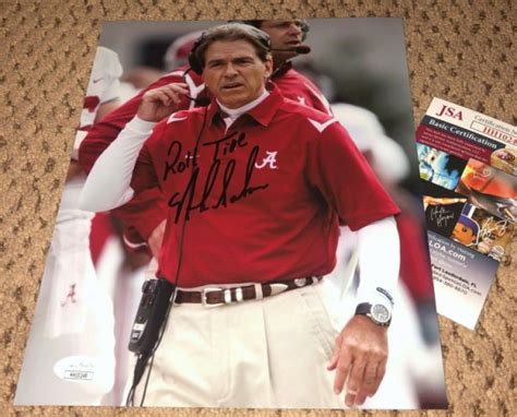 Nick Saban | Autographed Football Memorabilia & NCAA Merchandise