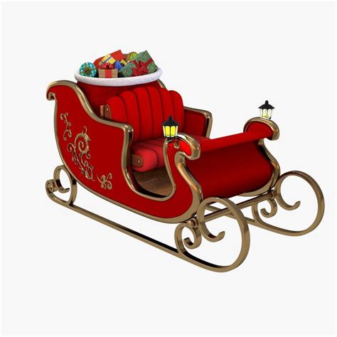 Santa's Sleigh 3D Model #AD ,#Santa#Sleigh#Model | Santa sleigh, Christmas wood, Christmas wood ...