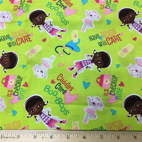 Doc Mcstuffins It's Checkup Time by Springs Creative | Etsy | Disney fabric, Mcstuffins, Doc ...