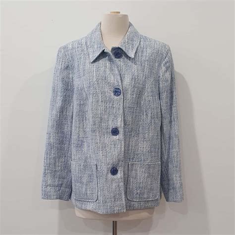 Fella Hamilton Women's Size 16 Button Up Blue (s)