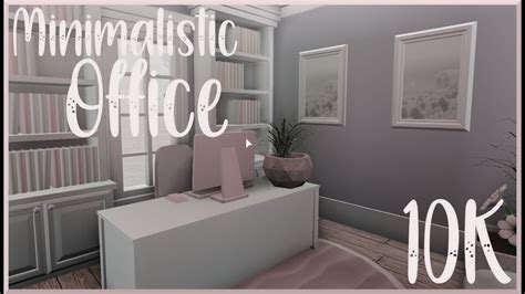 Minimalistic Office 10K (BLOXBURG ROBLOX build) - YouTube