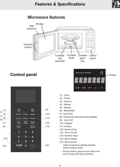 Midea Kitchen Appliances EM162AYY Microwave Oven User Manual Sensor MW