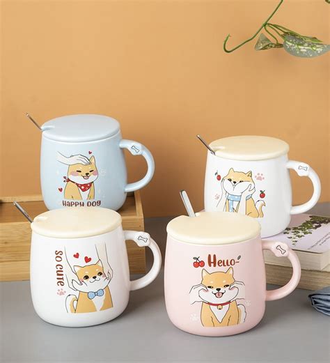 Buy Ceramic Coffee Mug With Lid 420 Ml By Market 99 Online - Coffee Mugs - Coffee Mugs - Kitchen ...