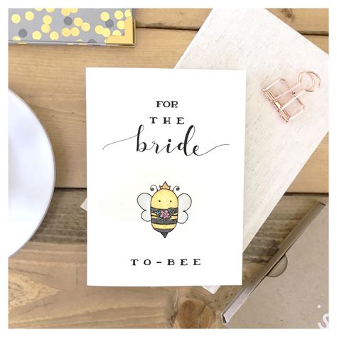 BRIDE TO BEE Card Bride To Be Bridal Shower Card Bee Card | Etsy