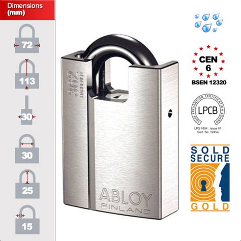 Abloy PL362 | Abloy PL362 Closed Shackle Padlock (CEN6)