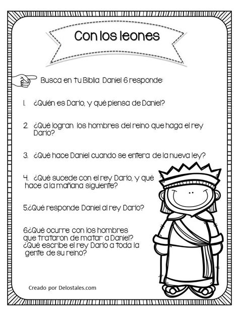 Daniel - De los tales Bible Activities For Kids, Bible Crafts For Kids, Bible Study For Kids ...