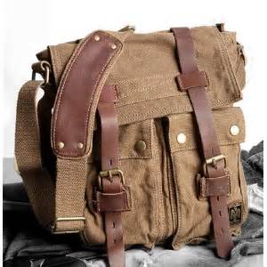 IPAD2 mens canvas shoulder bag, men's canvas satchel - BagsWish