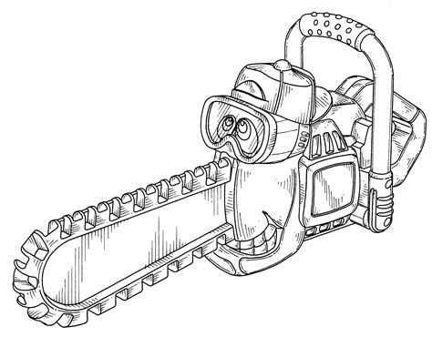 Stihl Chainsaw Coloring Pages