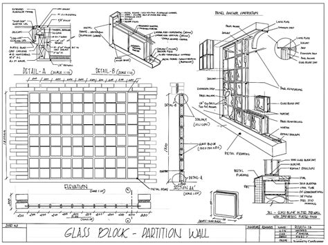 Drafting glass block partition wall | Images :: Behance