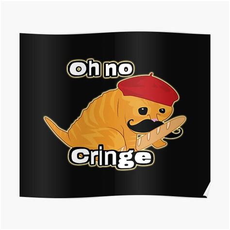 "Oh no Cringe Cat French" Poster for Sale by Rzera- | Redbubble