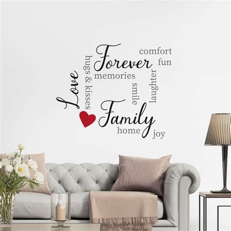 Family Wall Quote - Home D cor Line Wall Decals