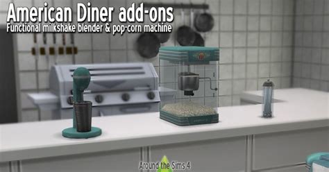 Around the Sims 4 | American Diner add-ons Finally, finally, functional ...