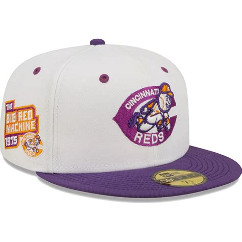 New Era Cincinnati Reds White/Purple The Big Red Machine 1975 Grape Lo