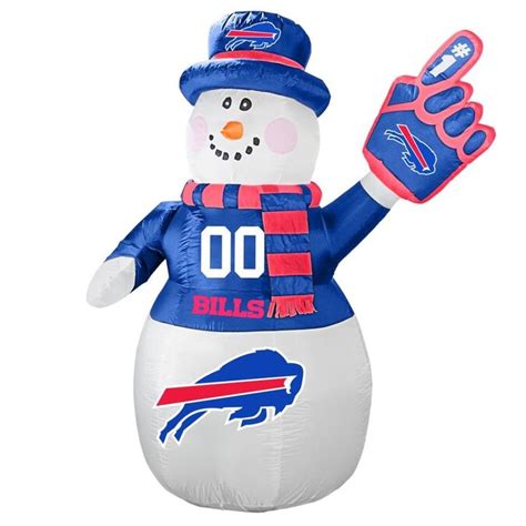 Boelter Brands Buffalo Bills 7-ft Lighted Snowman Christmas Inflatable ...