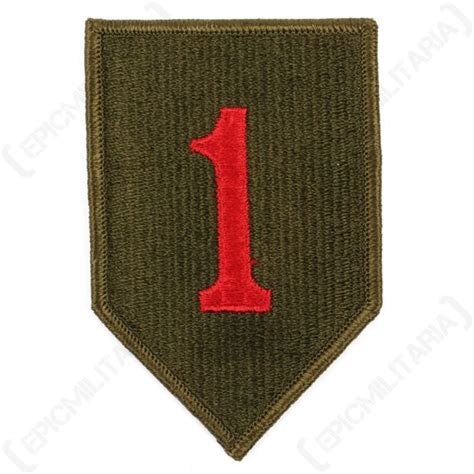 US Army 1st Infantry Division Cloth Patch (Type 3) - Epic Militaria