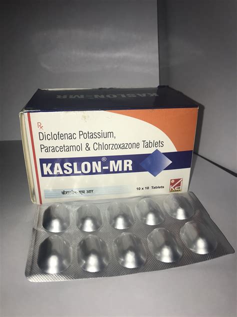 Kaslon-MR Muscle Relaxant Tablet, Rs 490 /box Kaiser Drugs Private Limited | ID: 19808048148