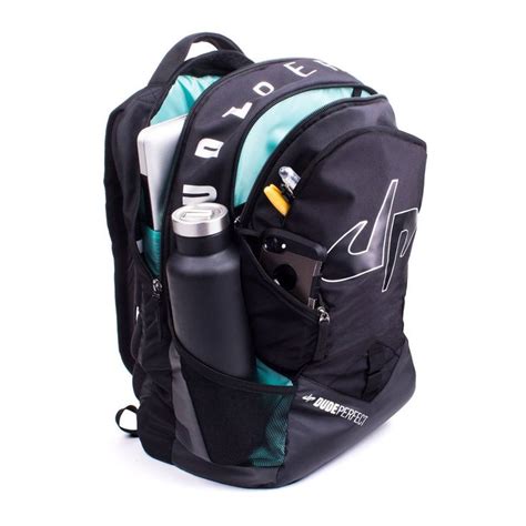 Dude Perfect Backpack - Black + Green | Dude perfect, Dude perfect merchandise, Black backpack