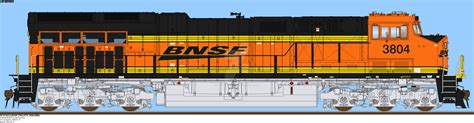 BNSF Railway ET44C4 3804 by StormyWaters3804 on DeviantArt