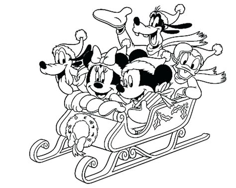 Mickey Mouse Christmas Coloring Pages - Best Coloring Pages For Kids