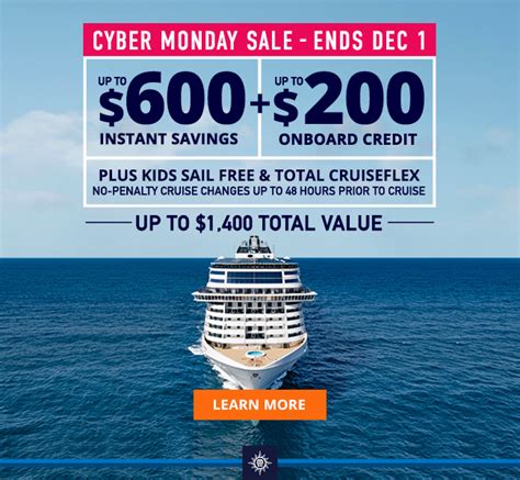 MSC Cruises: Cyber Monday Sale Ends Tomorrow: Up to $1,400 in Value ...