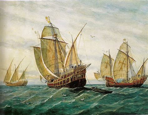 Christopher Columbus Ship Painting at PaintingValley.com | Explore ...