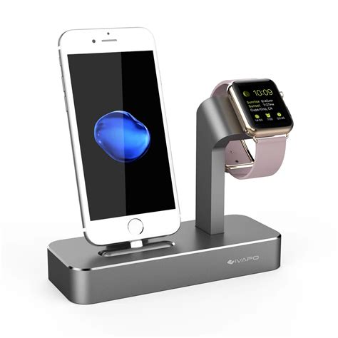 iVAPO 2 in 1 Charging Dock For Apple Watch Stand Series 3/2 Solid ...