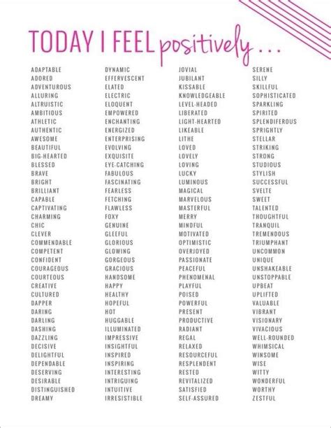 positive feeling words - Google Search | Creating | Pinterest | Words ...