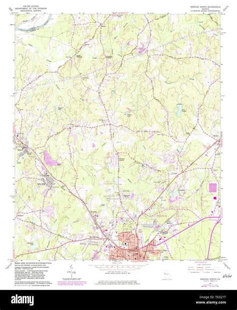 Newnan map Cut Out Stock Images & Pictures - Alamy