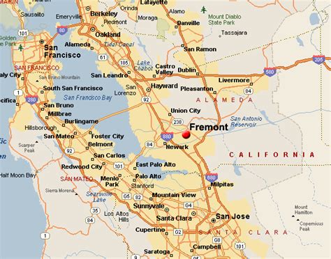 Fremont California Map