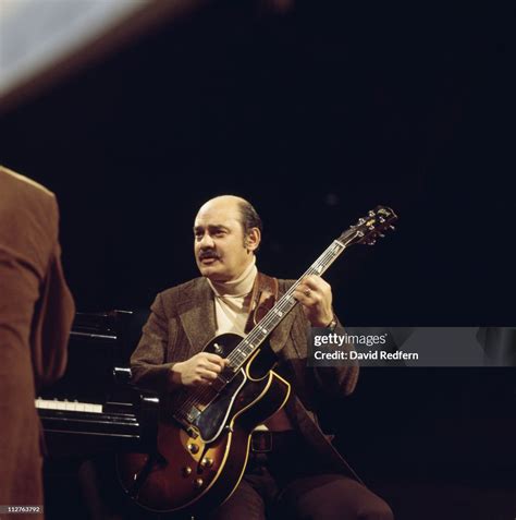 Joe Pass , U.S. jazz guitarist, playing the guitar during a live ...