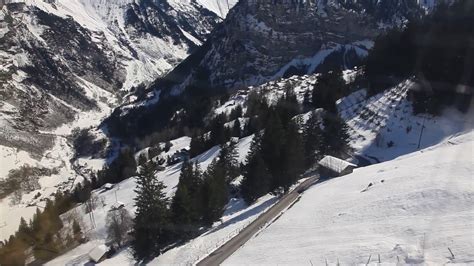 Riding the Cable Car from Mürren to Gimmelwald, Switzerland - YouTube