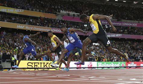 Usain Bolt finishes 3rd in final 100-meter race; Justin Gatlin wins ...