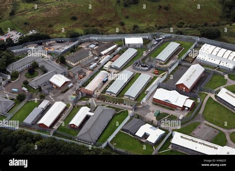 aerial view of HMP Buckley Hall Prison near Rochdale, Lancashire, UK ...